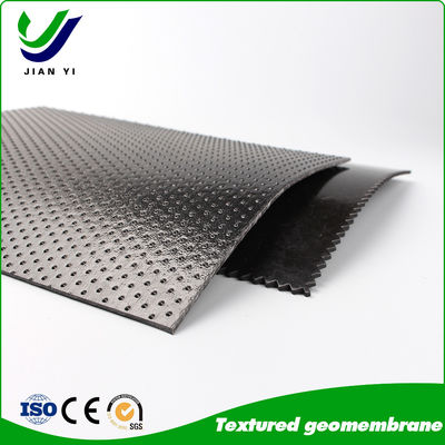 गुणवत्ता  6m-8m Wide UV Resistant High Friction HDPE Textured Geomembrane Liner for Slope and Anti-Seepage Projects फैक्टरी