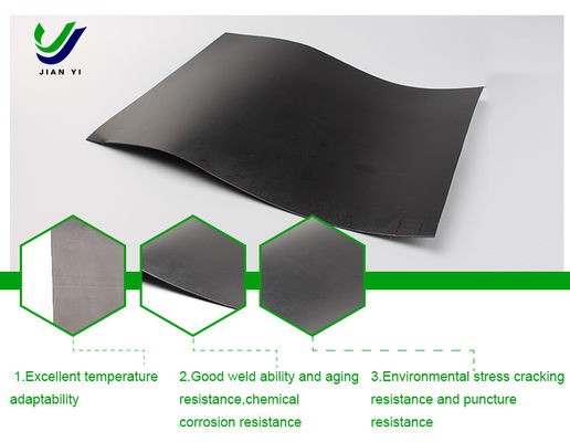 गुणवत्ता  Anti Seepage HDPE Smooth Geomembrane Waterproof 2mm Thickness फैक्टरी