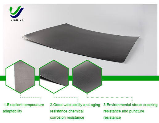 Chemical Resistant and Abrasion Resistant Geomembrane Liner with Low Permeability for Heap Leach Pads